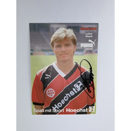 Autogrammkarte Eintracht Frankfurt, Lothar Sippel