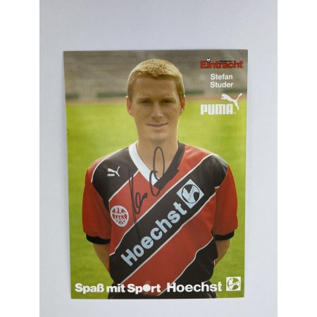 Autogrammkarte Eintracht Frankfurt, Stefan Studer