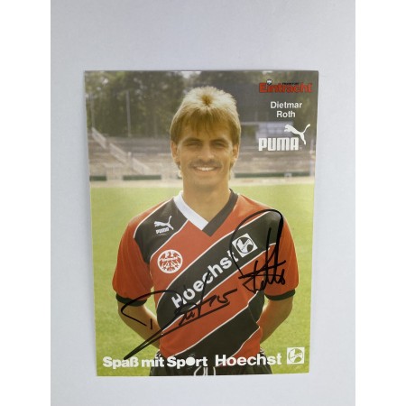 Autogrammkarte Eintracht Frankfurt, Dietmar Roth