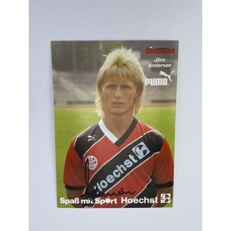 Autogrammkarte Eintracht Frankfurt, Jörn Andersen