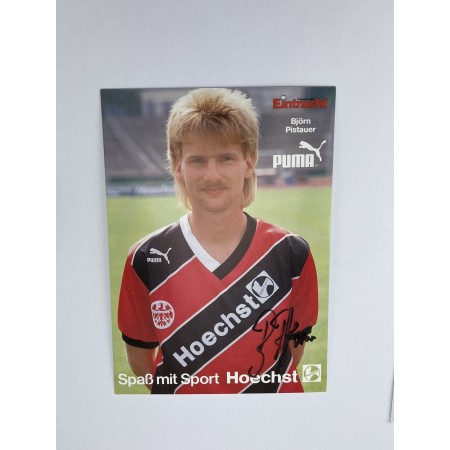 Autogrammkarte Eintracht Frankfurt, Björn Pistauer