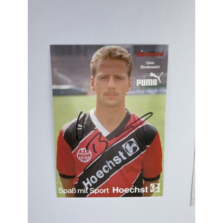 Autogrammkarte Eintracht Frankfurt, Uwe Bindewald