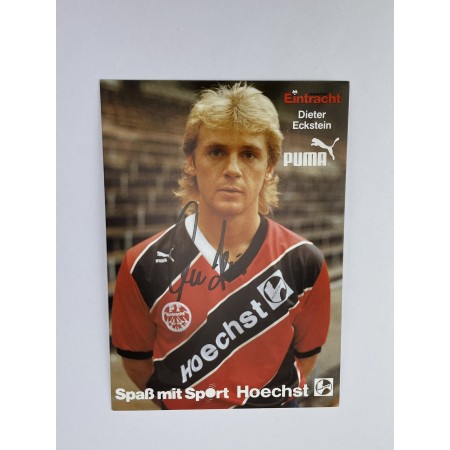 Autogrammkarte Eintracht Frankfurt, Dieter Eckstein